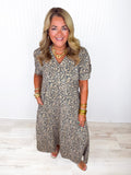 Robe midi imprimée