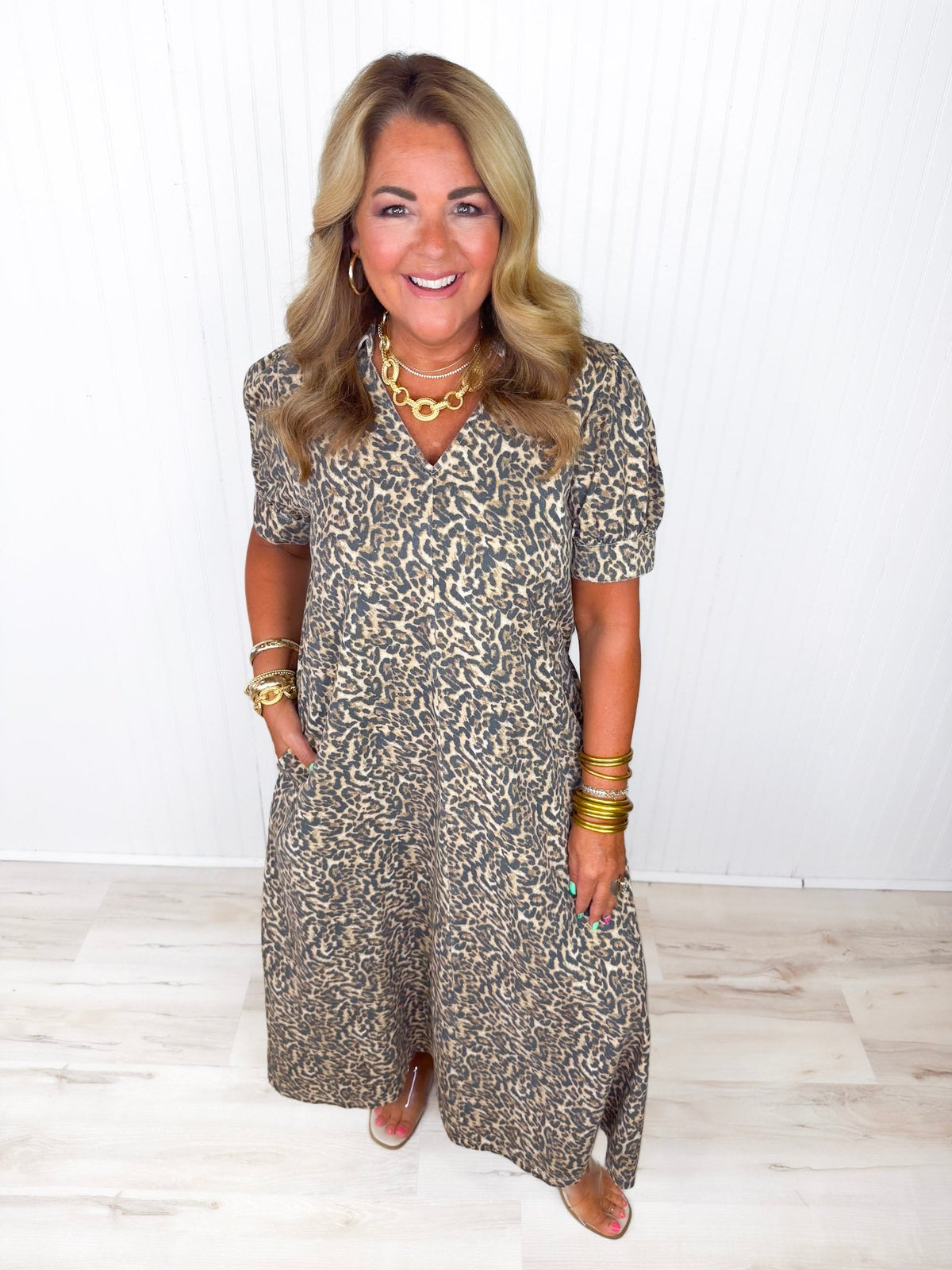 Robe midi imprimée