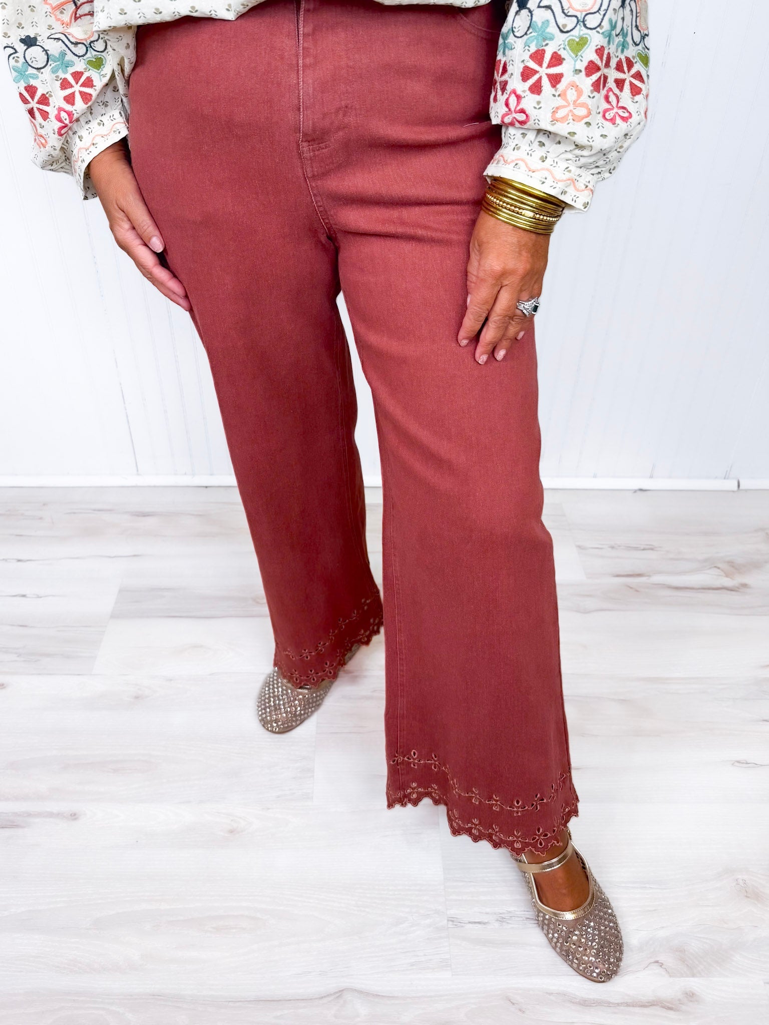 Pantalon large décontracté
